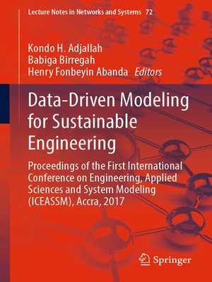 cover image of Data-Driven Modeling for Sustainable Engineering